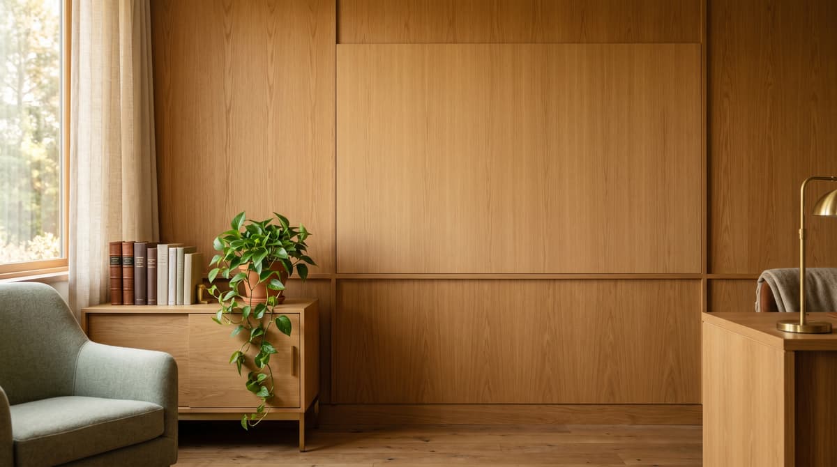 Warm Wood Home Office