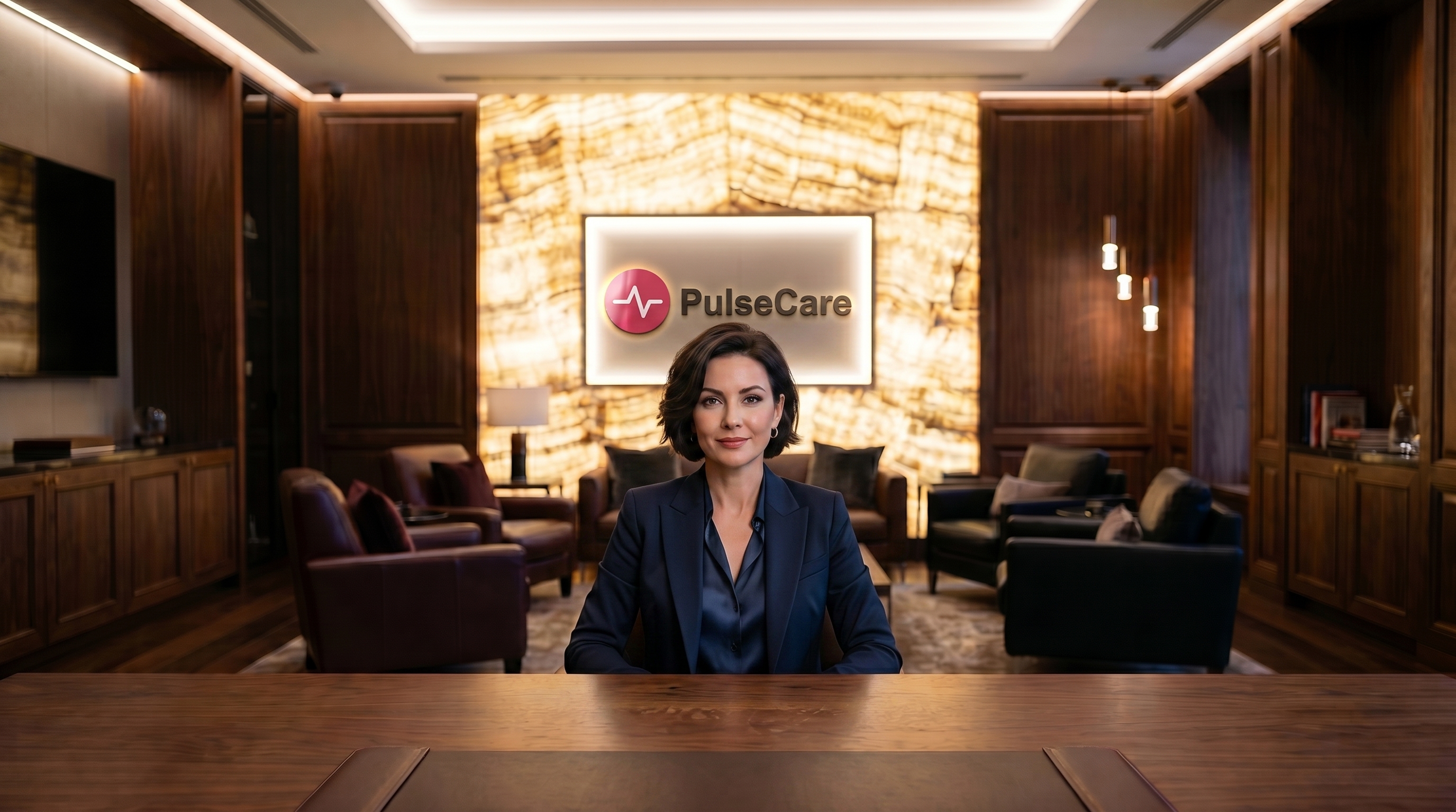 A person on a video call, Luxury Lounge background off then on